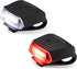 Schwinn LED Quick Wrap Bike Lights Set, Battery Powered Front Headlight and Rear/Back Tail Lights, Tool-Free Strap