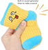 Squeaky Dog Toys, Funny Dog Toys Stuffed Plush Dog Toy, Cute Socks Dog Birthday Gift Dog Chew Toys Pet Toys for Small Medium Dogs(White Red)