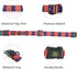 Independence Day Elegant Little Tail Dog Collar, Adjustable Holiday Pet Collar for Small Medium Large Dogs, Patriotic