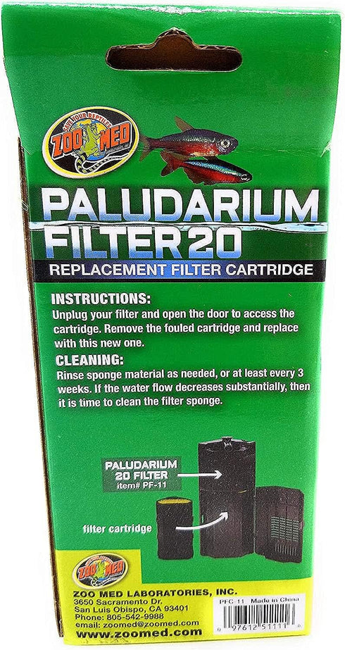 Zoo Med ZML CRTRDG FLTR PALUDARIUM 20
