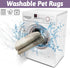 63 inch VCEPJH Extra Large Rabbit Cage Liner Reusable Washable Bunny Floor Mat Soft Animal Bedding Cage Flooring Pads