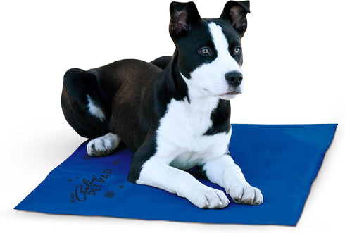 K&H Pet Products Summer Cooling Mat for Dogs or Cats - Outdoor Cooling Pad, Non-Toxic, Blue Large 36" x 20"