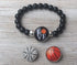 Sportybella Basketball Interchangeable Snap Charm Bracelet - Beaded Jewelry for Basketball Lovers