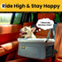 20lbs, Conlun Dog Car Seat Booster for Small Pet Under Portable Travel Puppy Car Seat with Internal Steel Frame