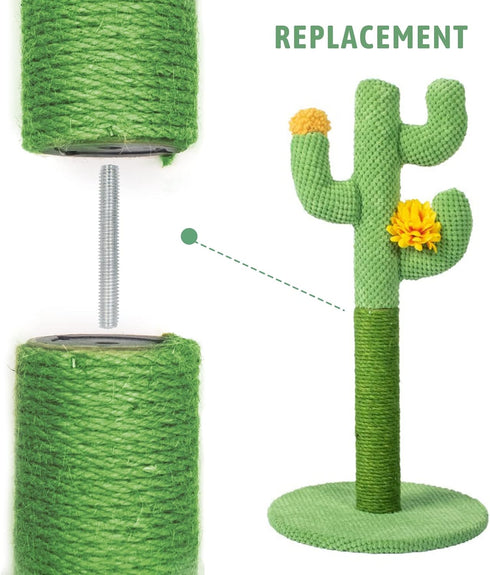 12 Inch Cat Scratching Posts Jute Rope Replacement, 2 Pack Accessories for Cats Tower and Interactive Toys