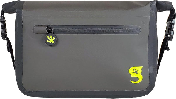 geckobrands Waterproof Tarpaulin Waist Pack, Durable Adjustable Water-Resistant Pack for Beach and Hiking