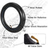 SOGIME 12.5 x 2.25 Tire Inner Tube, 12 1/2 x 2 1/4 E-Bike Tire and Tube with Angled Valve Stem, Black 2 Pack