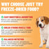 16OZ Just Try Freeze-Dried Dog Treats Mixed Flavors for Dogs & Cats Raw Single Ingredient Chicken,Salmon, Beef