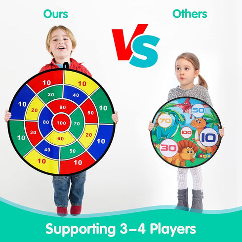 Set-29 inchs, 16 Summer 4-8, 3 4 5 6 7 8 9 10 11 Kids Dart Board Game Board Games with Stick Balls, Indoor Outdoor Toys