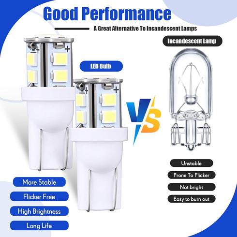 4 906 Bulbs T10 Bulb 6000k Sailboat Aurelema Pcs LED Wedge Base Marine Boat Light Cool White All Round Mast Anchor