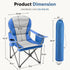 500 LBS NEWBULIG Oversized Folding Camping Chair for Adults, Portable Outdoor Collapsible Chairs, Heavy Duty Support