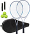 UUBEMM Tennis Rackets for 2 Players - Lightweight Recreational Racquets for Adult Training with Carrying Cover