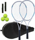 UUBEMM Tennis Rackets for 2 Players - Lightweight Recreational Racquets for Adult Training with Carrying Cover