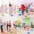 TuXHui 4" 9" 12/18/24 Poly Spots or Flat Cones Spot Markers for Gym/PE Training, Dance, Pcs Non-Slip Rubber Floor Dots