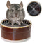 Arfubye Ceramic Chinchilla Litter Box Corner Litter Box for Small Pets Round Potty