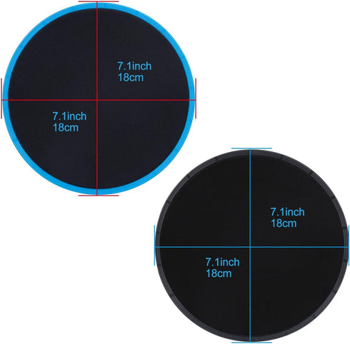 Gliding Discs Core Sliders - 4 Pack Dual Sided Sliders for Carpet or Hard Floors, Core Fitness Training