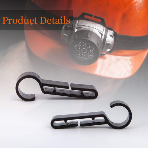 Headlamp Clips Hook, Hard Hat Light Clips, Hardhat Headlamp Accessory