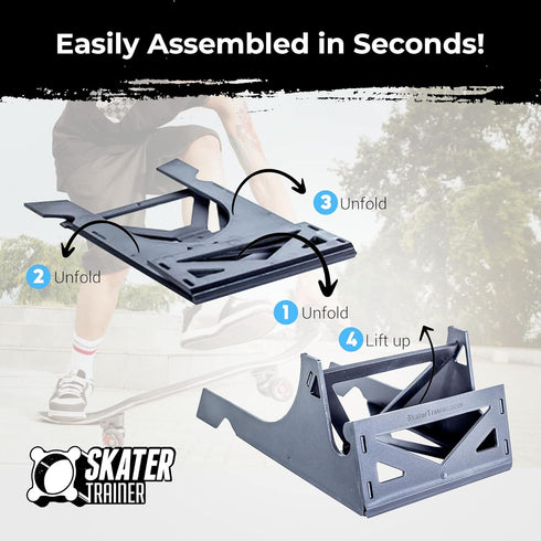 Origami Skateboard Stand - A Skateboard Holder by Skater Trainers - Store and Display - Keep Boards Off the Wall -