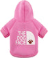 Pink Chihuahua Dog Hoodie: Stylish 'The Dog Face' Printed Sweatshirt, Perfect for Winter and Cool Summer Nights, M