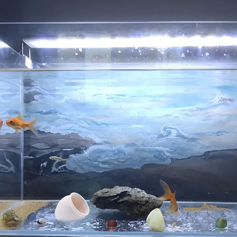AnRui Ceramic Jar Aquarium Decorations, Cute Pot Hideout Cave for Cichlid and Small Fish