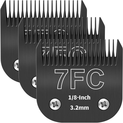 7FC Detachable Pet Dog Grooming Blades, Compatible with Ainds, Oster A5, Wahl