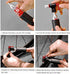 Thinvik CO2 Bike Tire Inflator Pump, Compatible with Presta & Schrader Valve, Portable Bicycle Tools for Road and