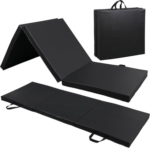 ZENY 2 Thick Tri-fold Folding Gym Exercise Mat Extra Thick Gymnastics Mat