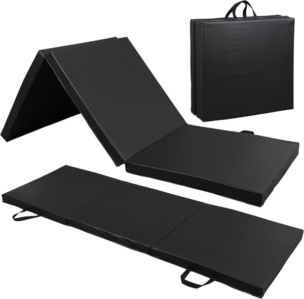 ZENY 2 Thick Tri-fold Folding Gym Exercise Mat Extra Thick Gymnastics Mat