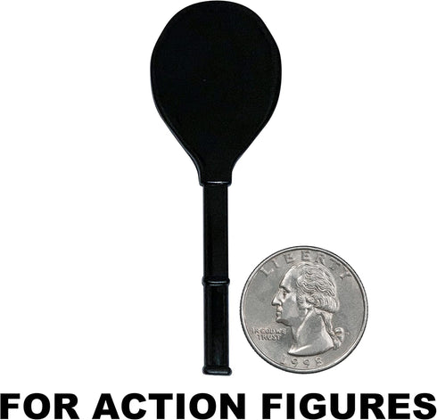 3-Inch Black Tennis Racket for Action Figures