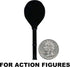3-Inch Black Tennis Racket for Action Figures