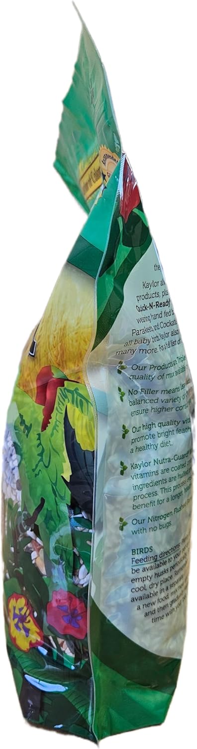 Sweet Harvest 4 lbs Parrot Bird Food (No Sunflower Seeds), Bag - Seed Mix for a Variety of Parrots