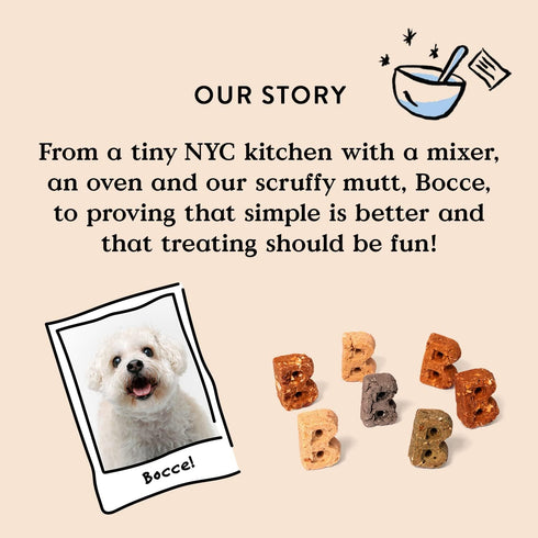 Bocce's Bakery All-Natural, Small Batch Organic Dog Treats - Wild 'Berry Biscotti Biscuits, 12 oz Bag