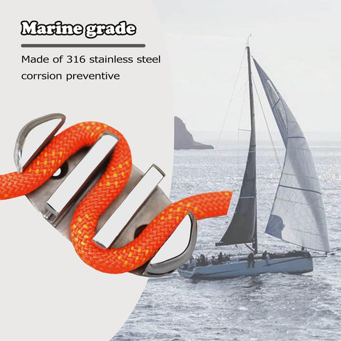 Zig Zag Cleat, 316 Stainless Steel Cleats for Canoe and Kayak Accessories