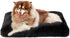 EHEYCIGA Fluffy XXL Dog Crate Pad, Plush Faux Fur Bed for Extra Large Dogs, Washable, Non-Slip Bottom, Black