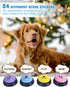 Dog Buttons for Communication, 4 Dog Talking Button Set, 30s Voice Recordable Pet Training Buzzer with Waterproof Mat