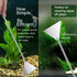 4Pcs Aquascaping Tools Kit, Long and Strong Aquarium Tweezers, Scissors, Algae Scraper, Plant Trimming Kit for
