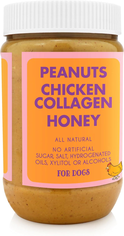 100% (17oz) BUDDY BUDDER Beef Broth, Natural Dog Peanut Butter, Healthy Peanut Butter, Stuff in Toy, Dog Pill Pocket