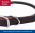 Coastal Pet Circle T Latigo Leather Round Dog Collar, 5/8" x 16", Handcrafted for Sensitive Skin Dogs