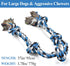 Dog Toys for Aggressive Chewers, Tough Rope Chew Toys for Large Medium Dogs, 3 Feet 5 Knots Cotton Rope