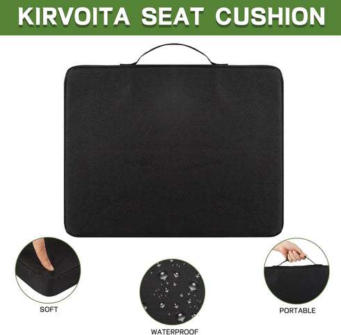2 Pack, Multi-Functional Stadium Seat Cushions Waterproof Oxford Filled with High Resilence Sponge, for Any Outdoor
