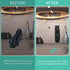 Wall Mounted Golf Bag Hook, 2 Bags Storage Racks for Garage Organization, Space Saving Hanging Organizer