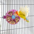 Hypeety Bird Parrot Foraging Toy, Creative Seed Food Ball Rotate Wheel for Parrot, Parakeet & Cockatiel