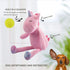 GOOLA Durable Plush Squeaky Dog Toys with Crinkle Paper, Unicorn Themed Pack for Puppies to Large Dogs