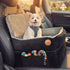 Amztrip Elevated Dog Cat Car Safety Seat - Waterproof,Black