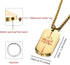 MeMeDIY Personalized Paw Print Dog Tag Pendant - Engraving Photo/Name/Text Necklace for Pet Memorial Jewelry