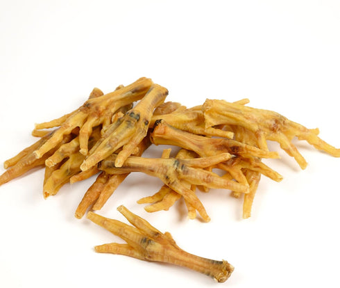 Big Lu – Nail-Free Chicken Feet Dog Chews - 100% Organic, Long Lasting, Rich in Glucosamine (60 Chews)