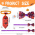 120 Pieces Halloween Pets Dog Bow Tie, Adjustable Dog Ties Collar for Dogs Cats, Pumpkin Grooming Accessories