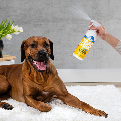 Zoop Pet Odor Pro Eliminator Spray, Natural Heavy Duty Formula for Strong Pet Odors, Safe for All Surfaces - 32 oz