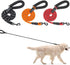 BEAUTYZOO Heavy Duty Rope Dog Leash 3 Pack, 6FT Nylon with Reflective Thread, Soft Padded Handle for Large Medium Dogs