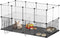 XiaZ Small Animal Playpen 26 Panels, Guinea Pig Cages with Waterproof Mat